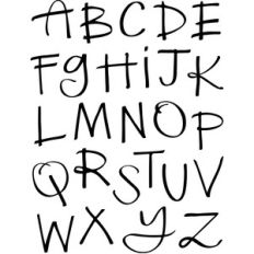 hand drawn letter set