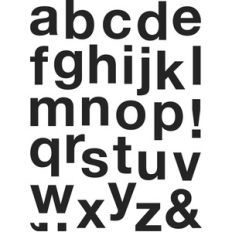 sans serif letter set
