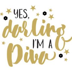 baby t-shirt: yes darling, i'm a diva