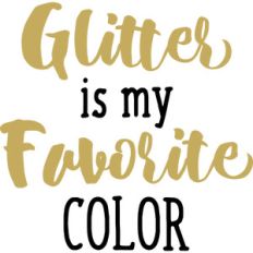 baby t-shirt: glitter is my color