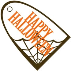 spiderweb halloween tag