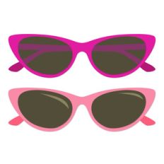 cat eye folded sunglasses