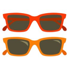 1980s style folded sunglasses