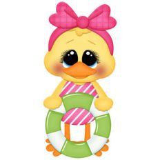 beach duck with tube