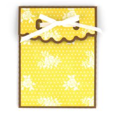 a2, 3x4, 4x6 large scallop ribbon tie envelopes