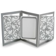 accordion card floral flourish