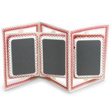 accordion card lacy scallop