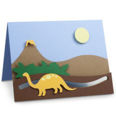 dinosaur motion card