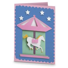 merry go round motion card