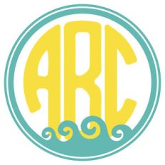 waves monogram FRAME
