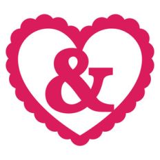 scallop ampersand heart