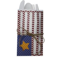 american flag cutlery pouch