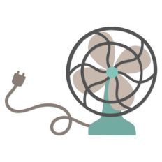 vintage desk fan