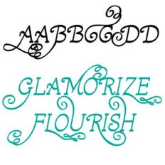 zp glamorize flourish uppercase