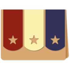 star cutout trio a6 card