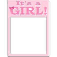 it's a girl frame