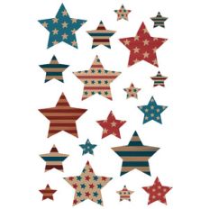 4th of july vintage star stickers
