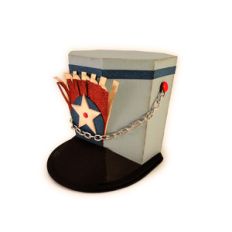 hat 3d box drum major