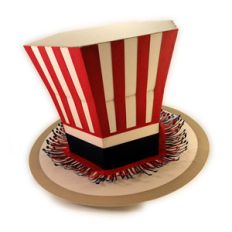 top hat 3d patriotic