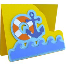 anchor and sea card