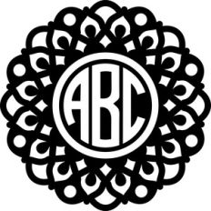mandala monogram