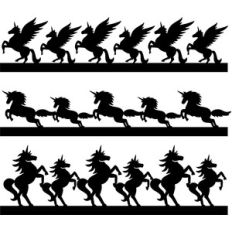 unicorn borders set