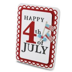 happy 4th of july in a frame