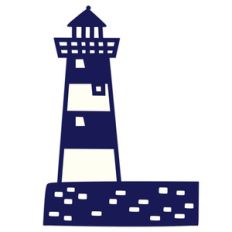 lighthouse layered shape
