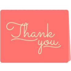 thank you folded card
