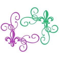 fleur de lis scroll corners