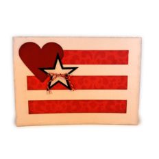 flag heart star a7 card
