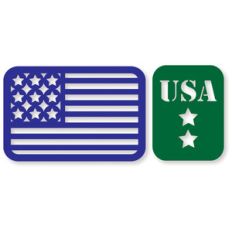 pl cards - usa flag/usa military stars
