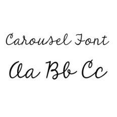 carousel font