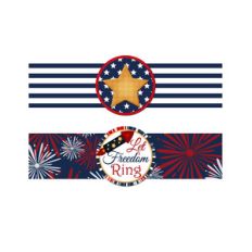 4th of july water bottle labels
