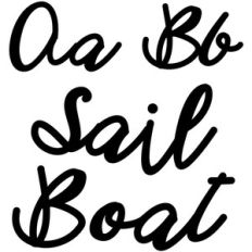 sail boat font