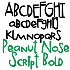 pn peanut nose print bold