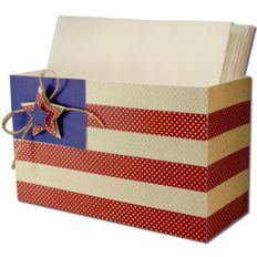 american flag open top box