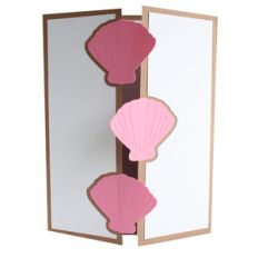 seashell tri-fold card