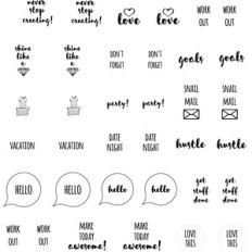 word planner stickers
