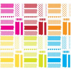 rainbow washi