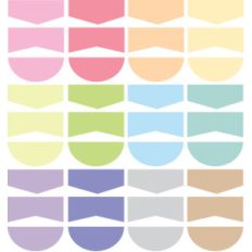 pastel wide planner tabs