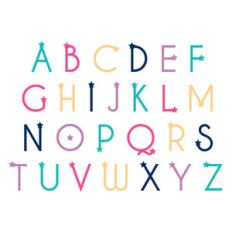star alphabet - upper case