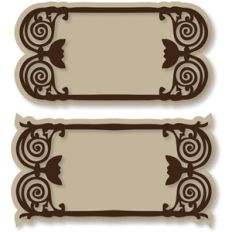 tulip scroll label