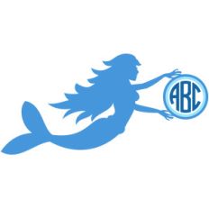 mermaid monogram