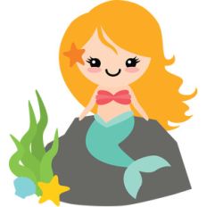 mermaid on rock
