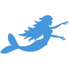 silhouette mermaid