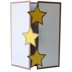 star tri-fold card