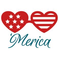 'merica love glasses