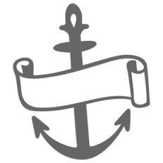 anchor scroll tattoo
