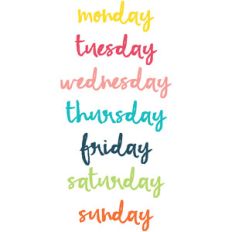 days of the week